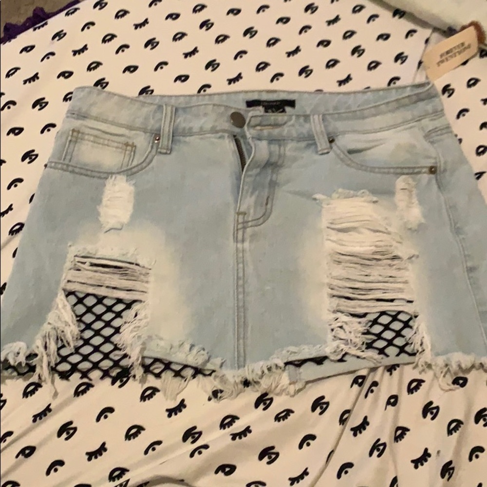 jean skirt